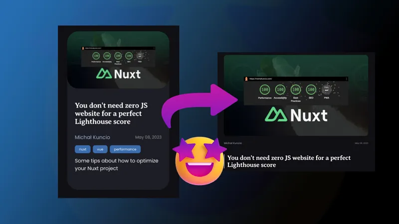 How to create beautiful view transitions in Nuxt using the new View Transitions API